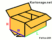 120 Kartons - Innenmass Faltkarton 310 x 235 x 205mm